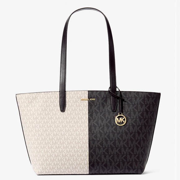 Michael Kors Jet Set Medium Two-Tone Logo Tote Shoulder Bag
BLACK COMBO
NWT - Picture 5 of 16